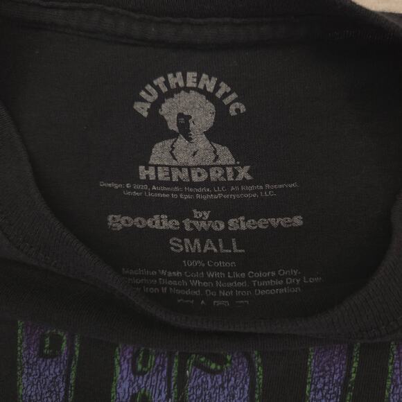 Jimi Hendrix Band Crew Neck Short Sleeve Graphic T Shirt Mens Size S Black - Picture 3 of 9